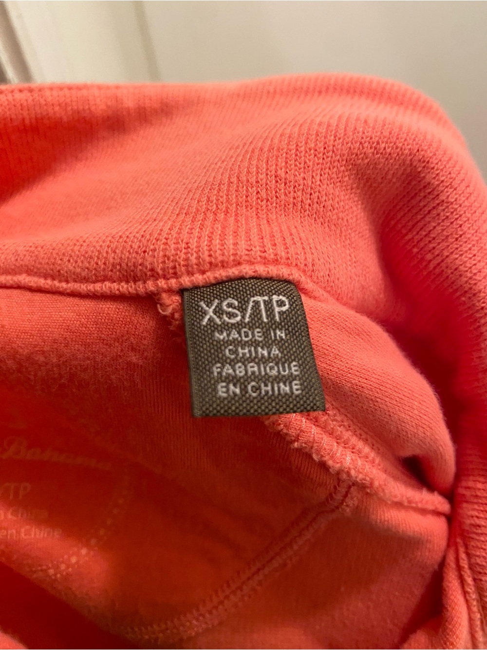 Tommy Bahama Womens Pullover Sweater Zip Up size XS Coral beach preppy coastal - Picture 7 of 7